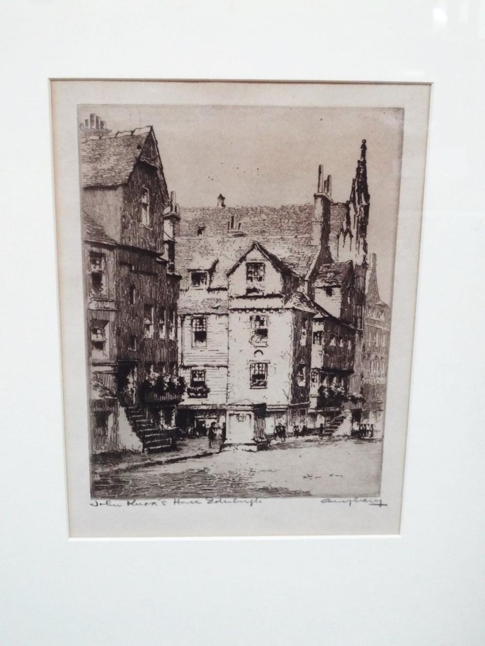 Edgar James Maybery comparable auction result: edgar james maybery uk 1887 original etching matted and framed