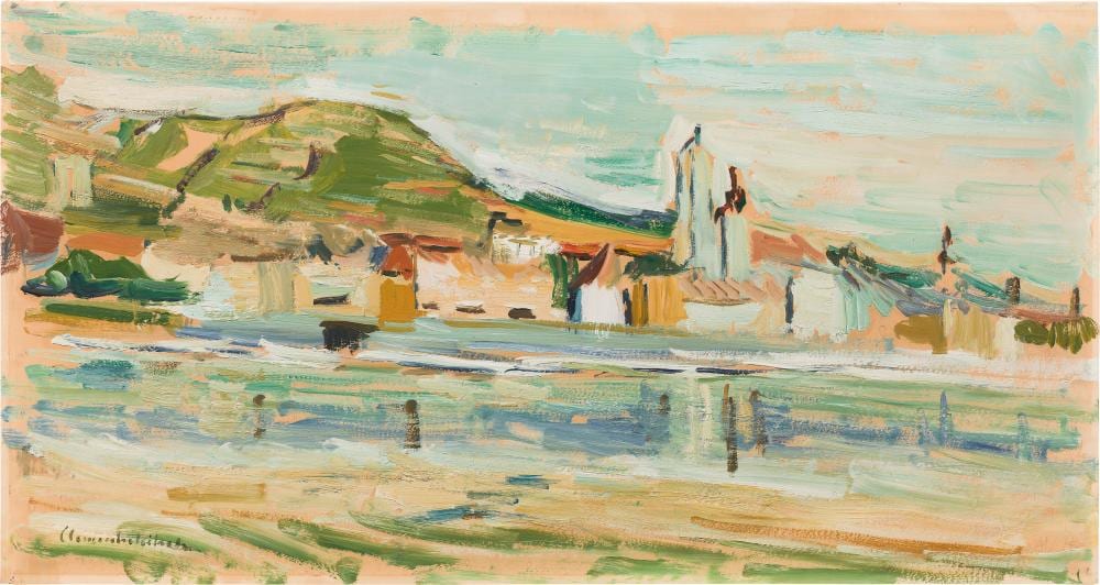 Arnold Clementschitsch comparable auction result: arnold clementschitsch riverscape