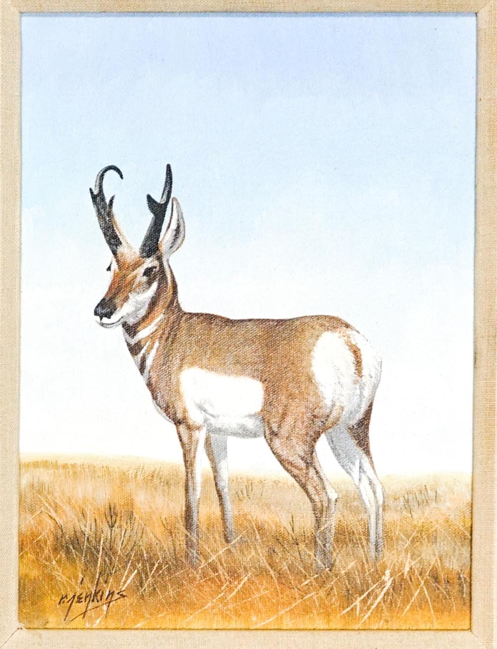 Ron Jenkins comparable auction result: ron jenkins original oil on canvas framed