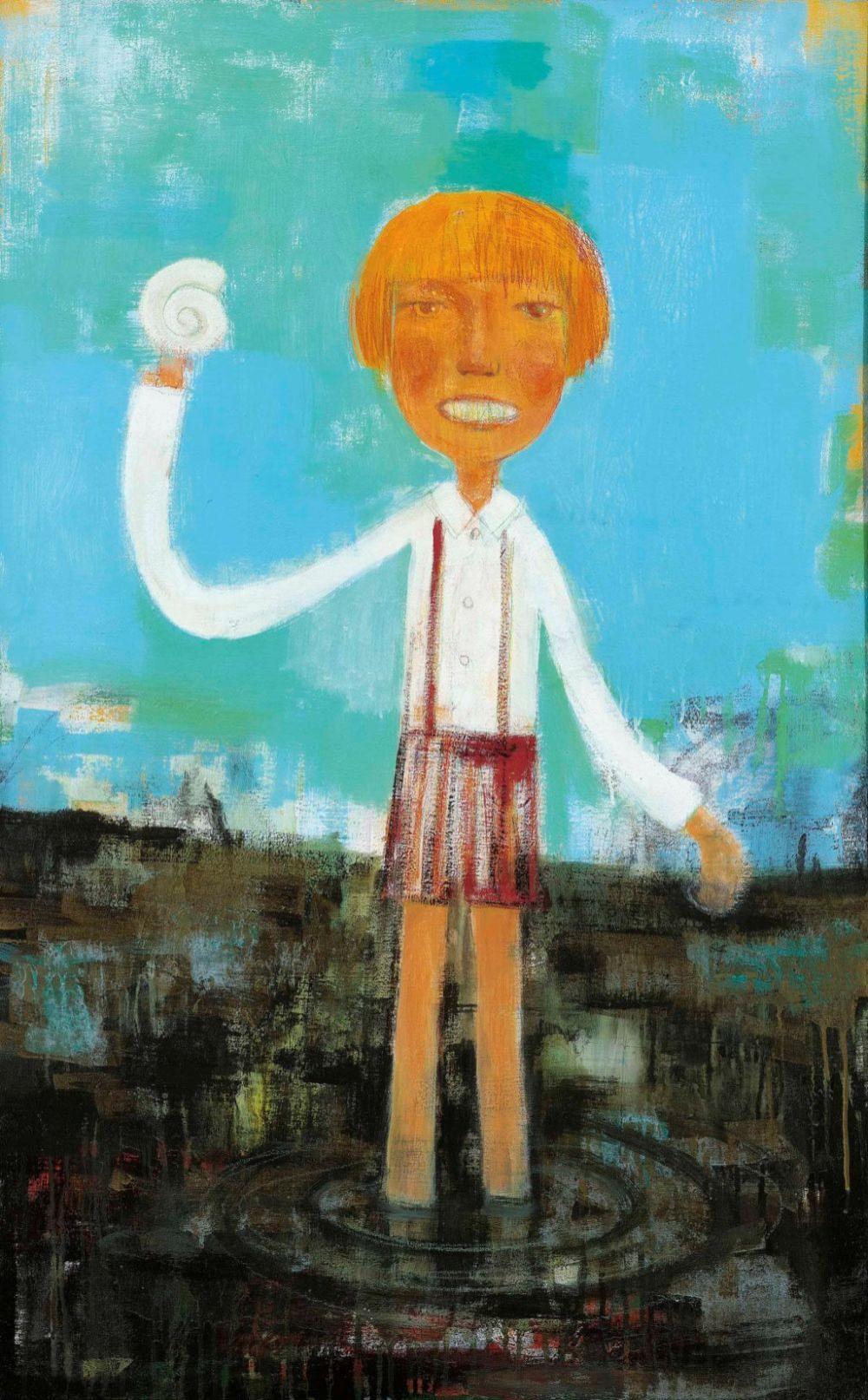 Yoshitomo Nara (B. 1959) Untitled acrylic and coloured pencil on canvas 117 comparable sale