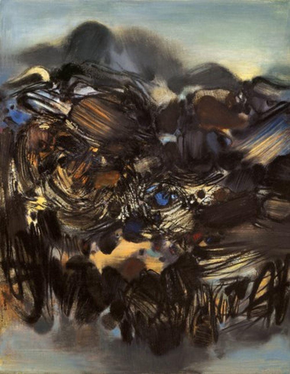 Chu Teh-Chun (ZHU DEQUN, 1920-2014) No. 195, Avant Le Printemps (Before The comparable sale