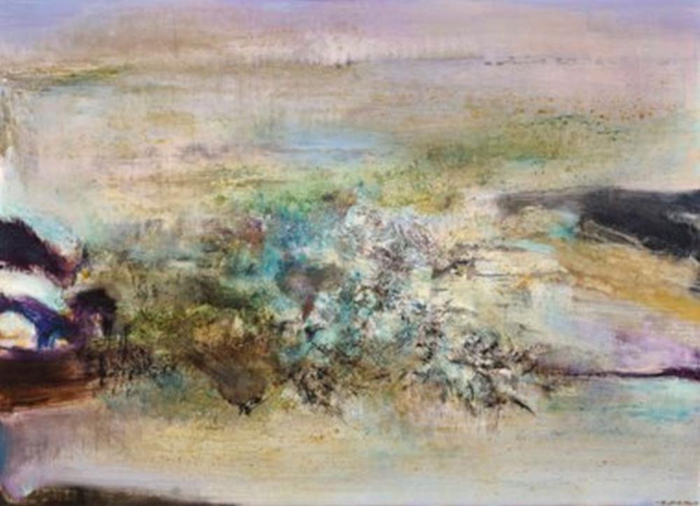 Zao Wou-Ki (ZHAO WUJI, 1920-2013) 25.02.77 oil on canvas 73 x 100 cm. (28 3 comparable sale