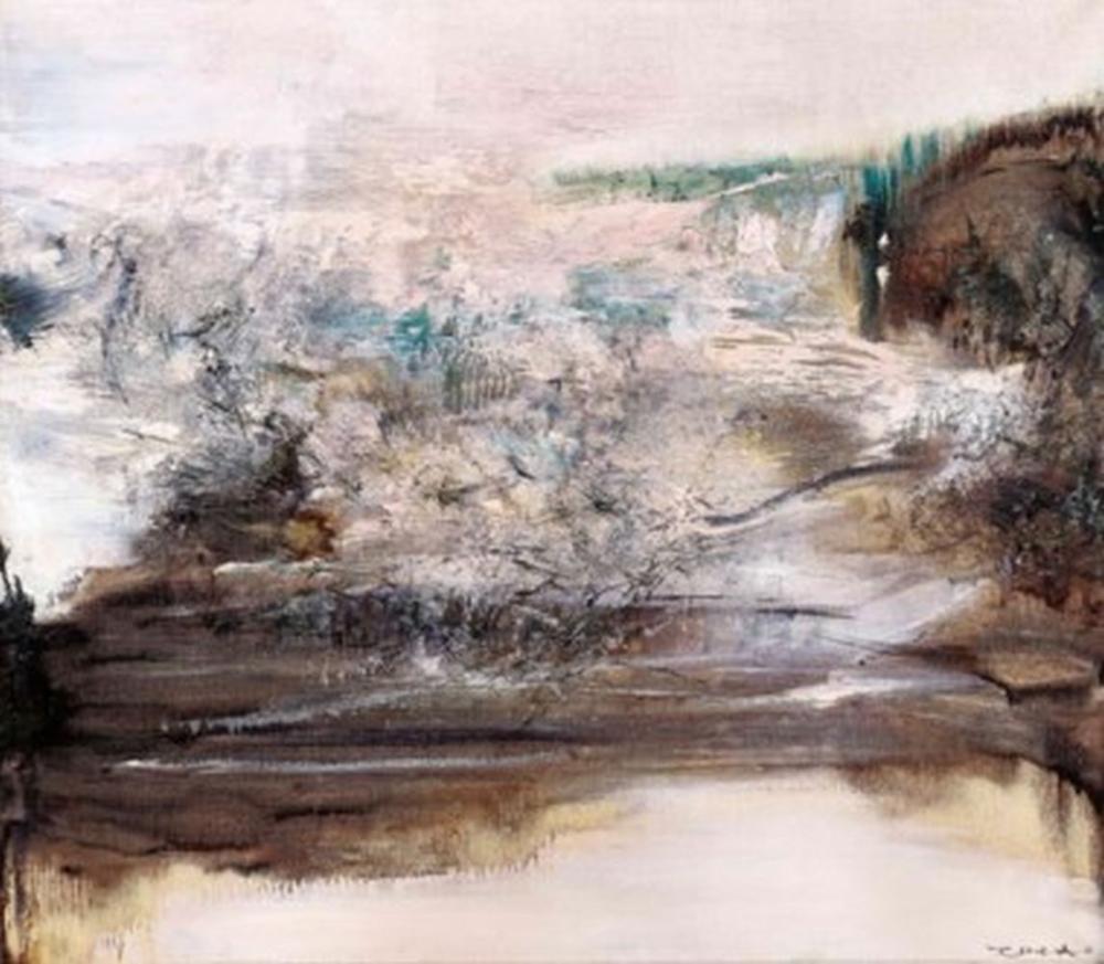 Zao Wou-Ki (ZHAO WUJI, 1920-2013) 18.03.68 oil on canvas 95 x 105 cm. (37 3 comparable sale