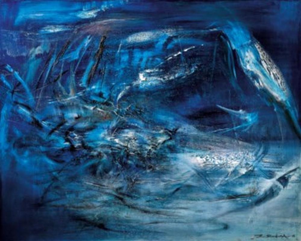 Zao Wou-Ki (ZHAO WUJI, 1920-2013) 09.03.65 oil on canvas 130 x 162 cm. (51 comparable sale