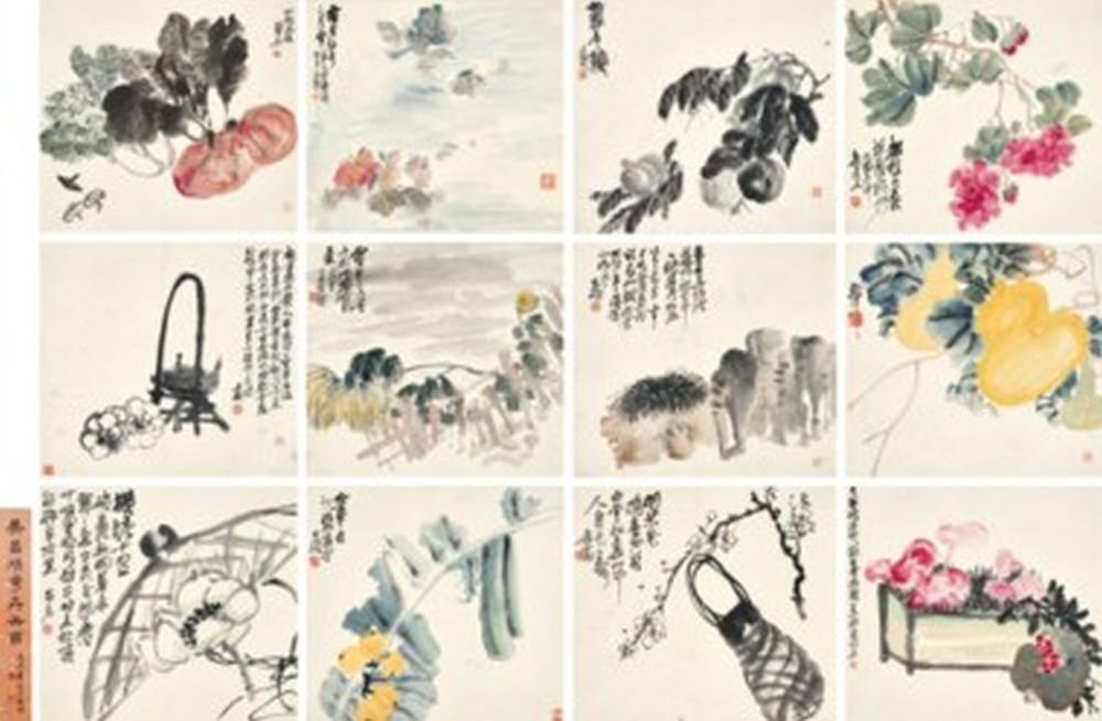 Wu Changshuo (1844-1927) - Album of Flowers, Vegetables and Objects comparable sale