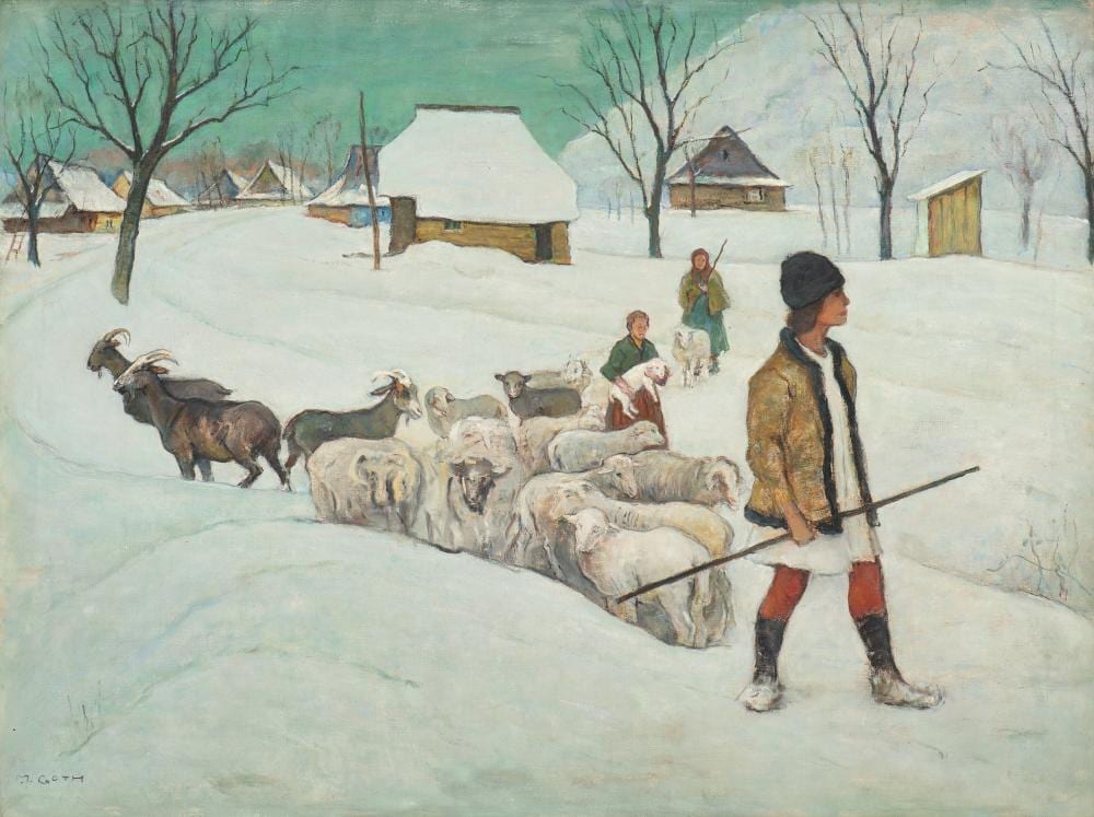 Móricz Góth comparable auction result: m ricz g th hungarian colours in the snow
