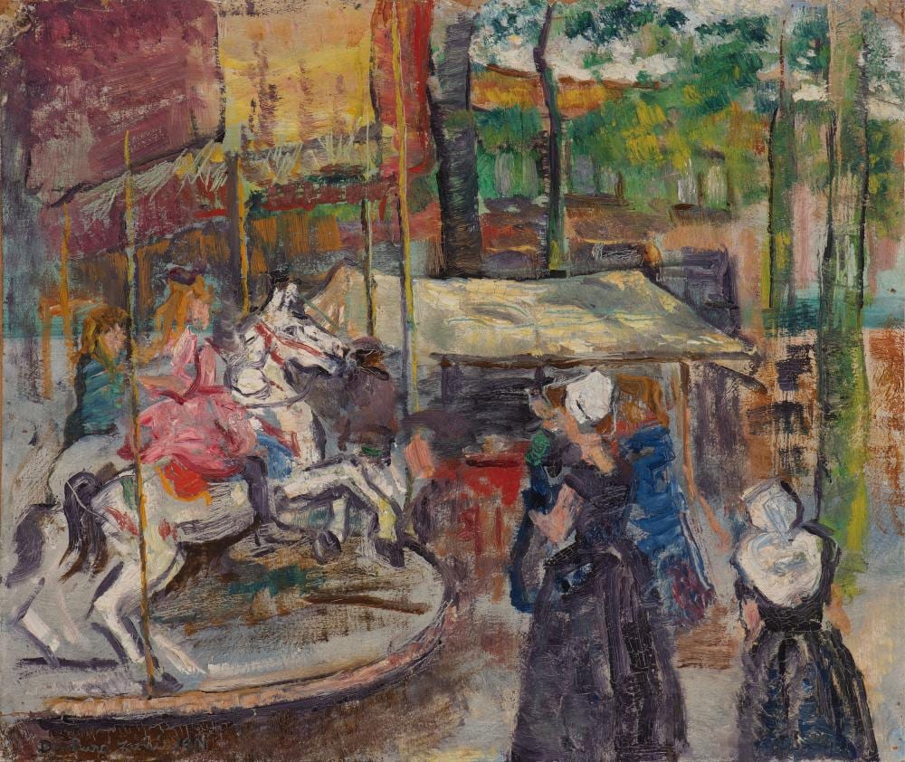 Sári Góth comparable auction result: spinning carousel at the fair in domburg