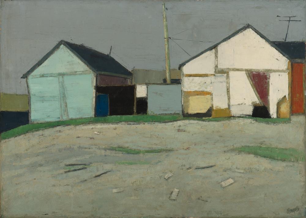 Hubertus Johannes Mengels comparable auction result: geometrized houses of maassluis