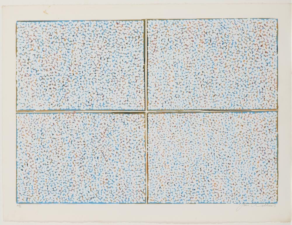 Jan Hendrik Wolkers comparable auction result: snowy screenprint signed jan wolkers