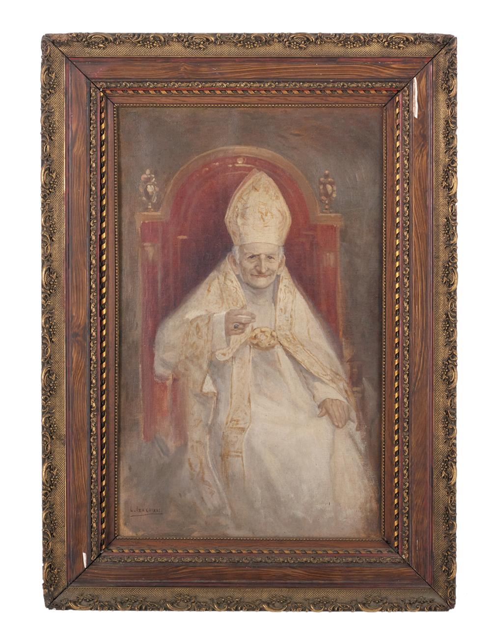 Leandro Izaguirre comparable auction result: leandro izaguirre mexican 1867 1941 study for pope leo xiii