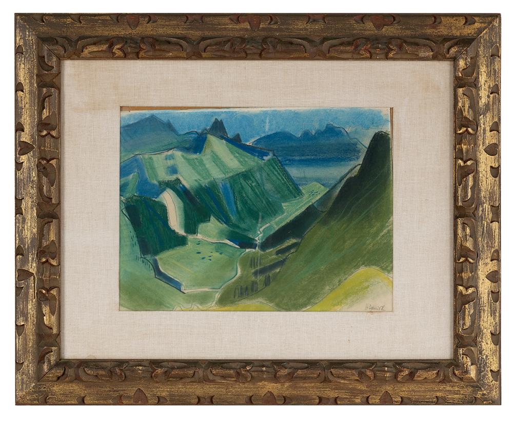 heinrich danioth german 1896 1953 mountainous landscape · New Orleans Auction Galleries · 2020-12-06 Heinrich Danioth comparable auction result: heinrich danioth german 1896 1953 mountainous landscape