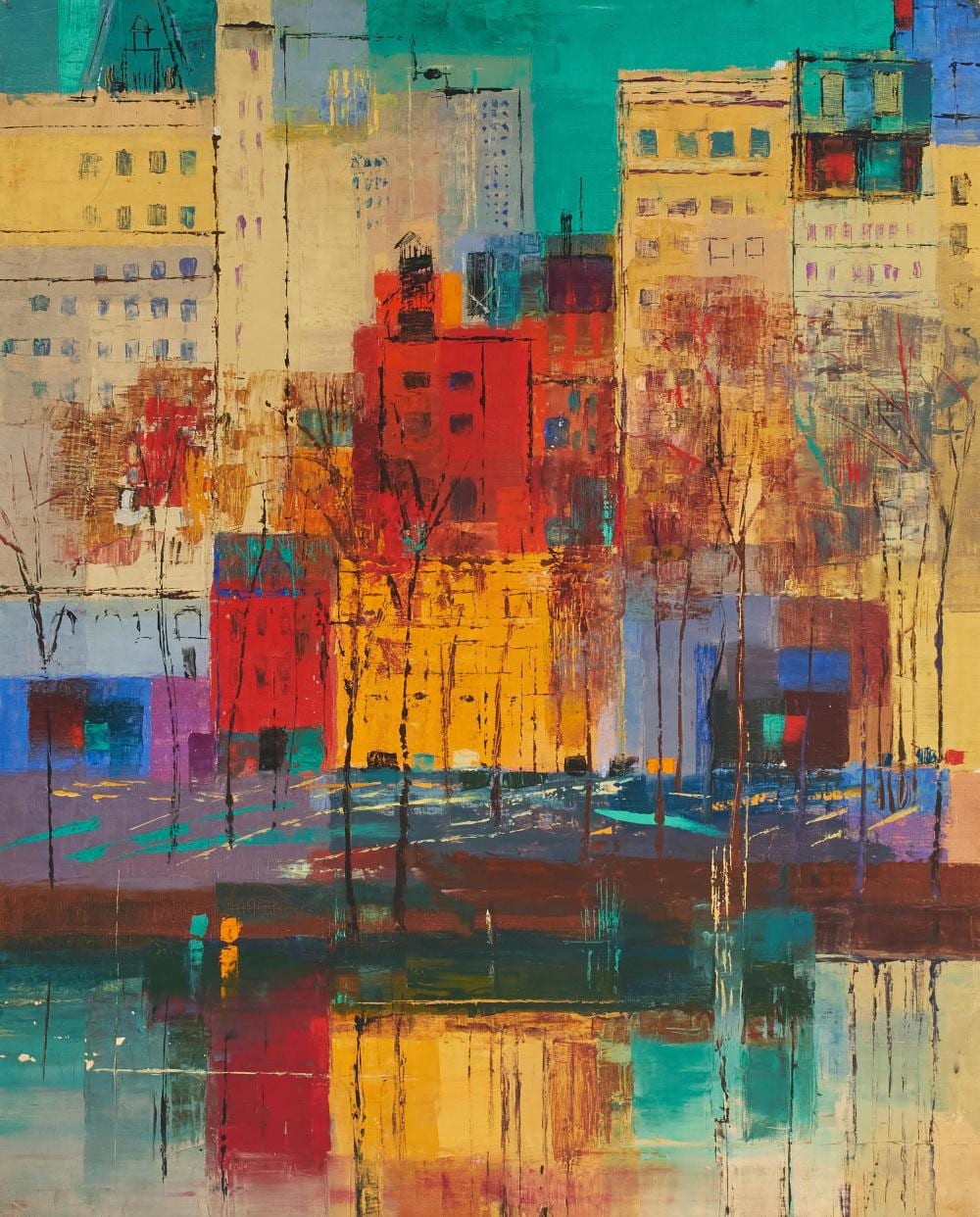 lancelot ney new york scene · Capsule Gallery Auction · 2020-12-02 Lancelot Ney comparable auction result: lancelot ney new york scene