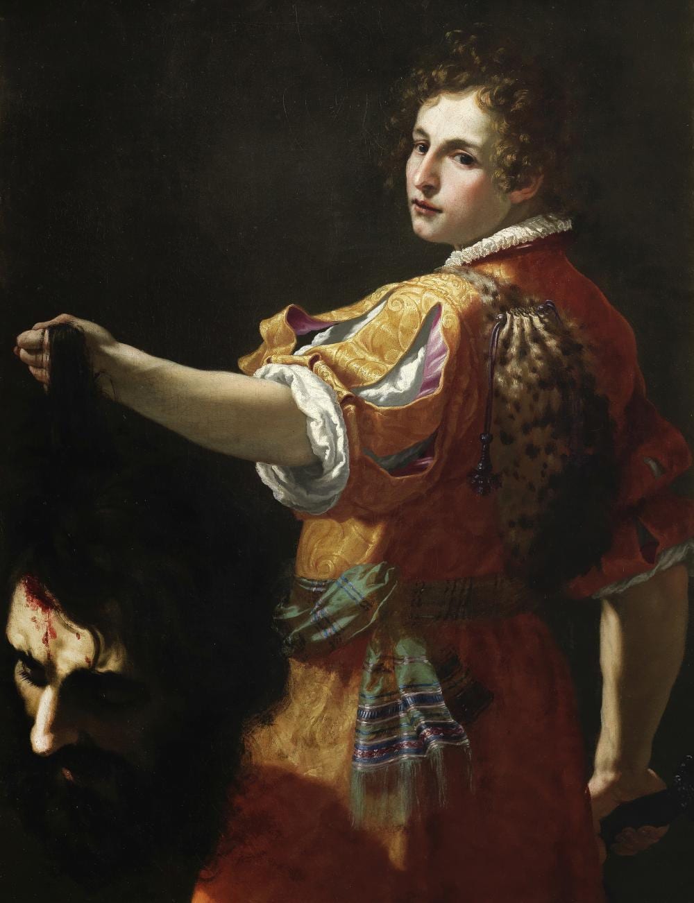 Jacopo Vignali comparable auction result: jacopo vignali prato vecchio 1592 1664 florence david with the head of goliath