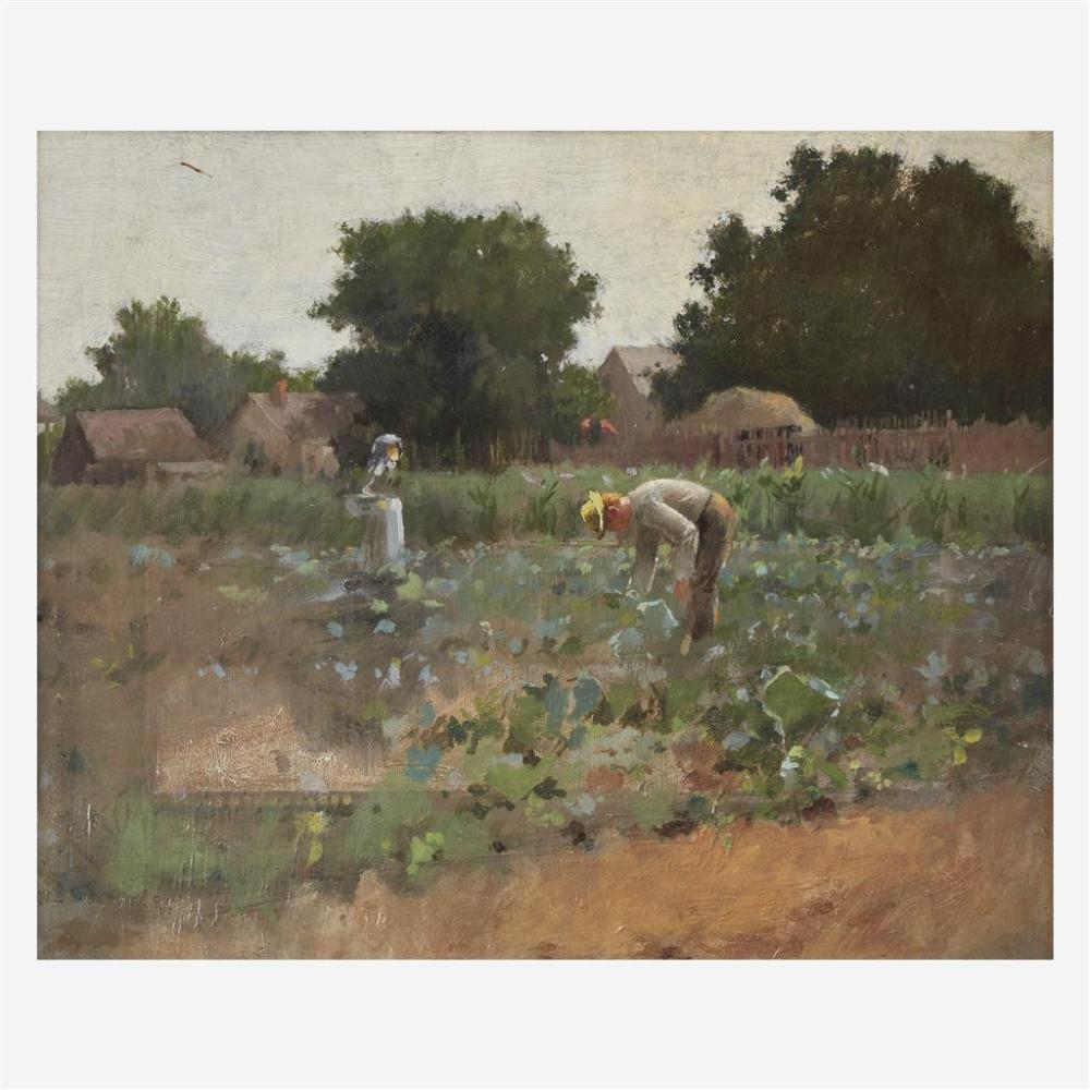 Paul Cornoyer (American, 1864–1923), , Cabbage Patch sold by Freeman's | Hindman, lot 42 — auction record photograph