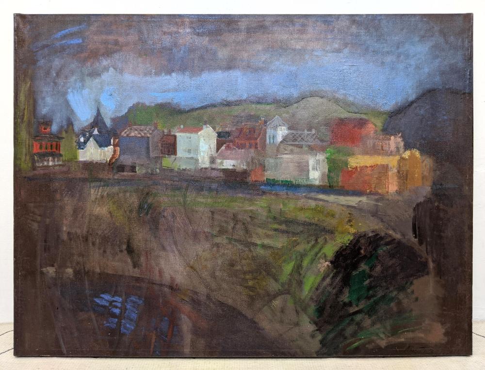 Anne Poor comparable auction result: anne poor oil painting on canvas hudson valley town u