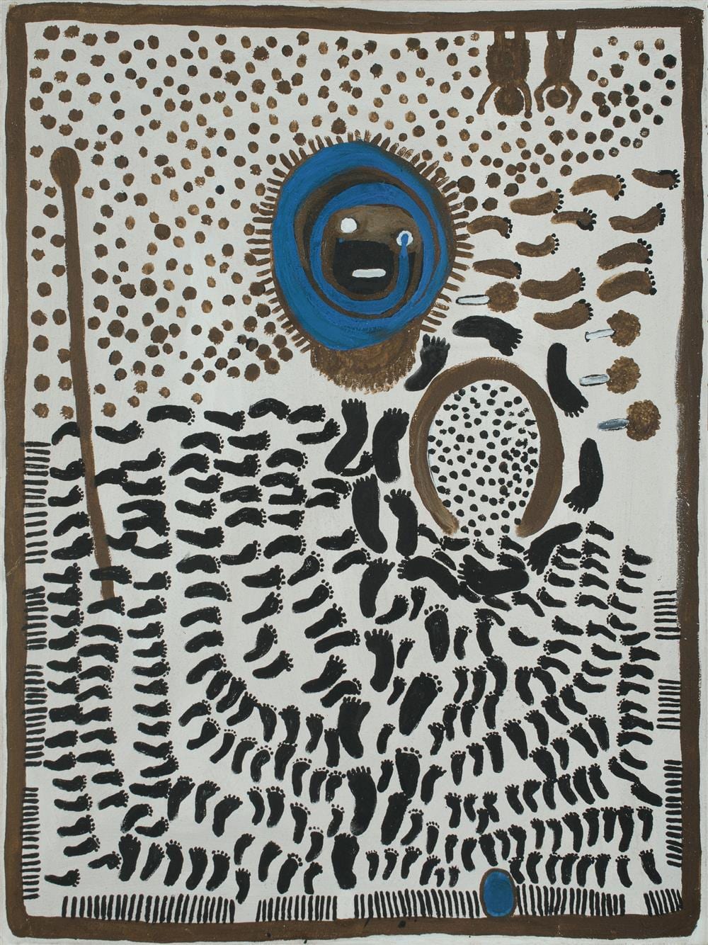 jarinyanu david downs aboriginal 1925 1995 piwi kuitata 1991 acrylic natural earth pigments on linen 112x83 5cm · Davidson Auctions · 2020-11-29 Jarinyanu David Downs comparable auction result: jarinyanu david downs aboriginal 1925 1995 piwi kuitata 1991 acrylic natural earth pigments on linen 112x83 5cm