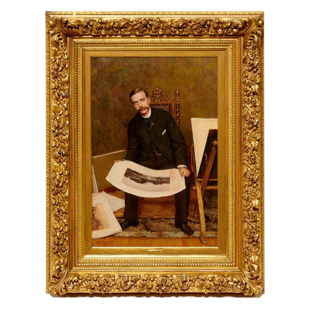 Alfred Bryan Wall comparable auction result: alfred bryan wall oil on canvas c 1887