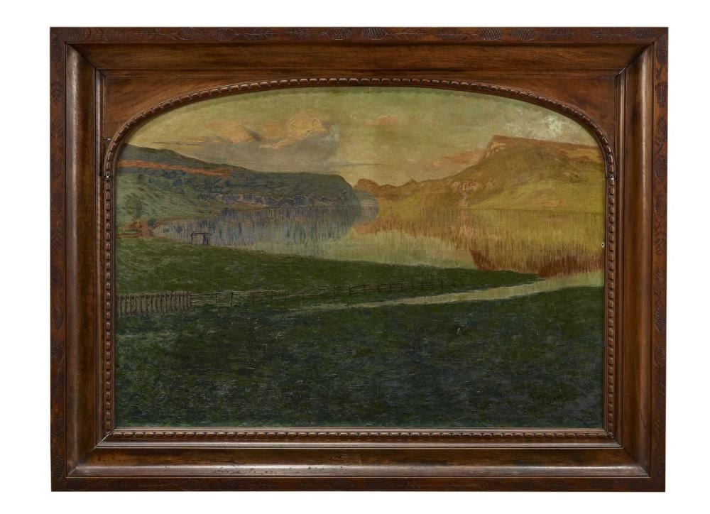 Marcel Amiguet comparable auction result: marcel amiguet 1891 1958 vue du lac brenet et de la dent de va