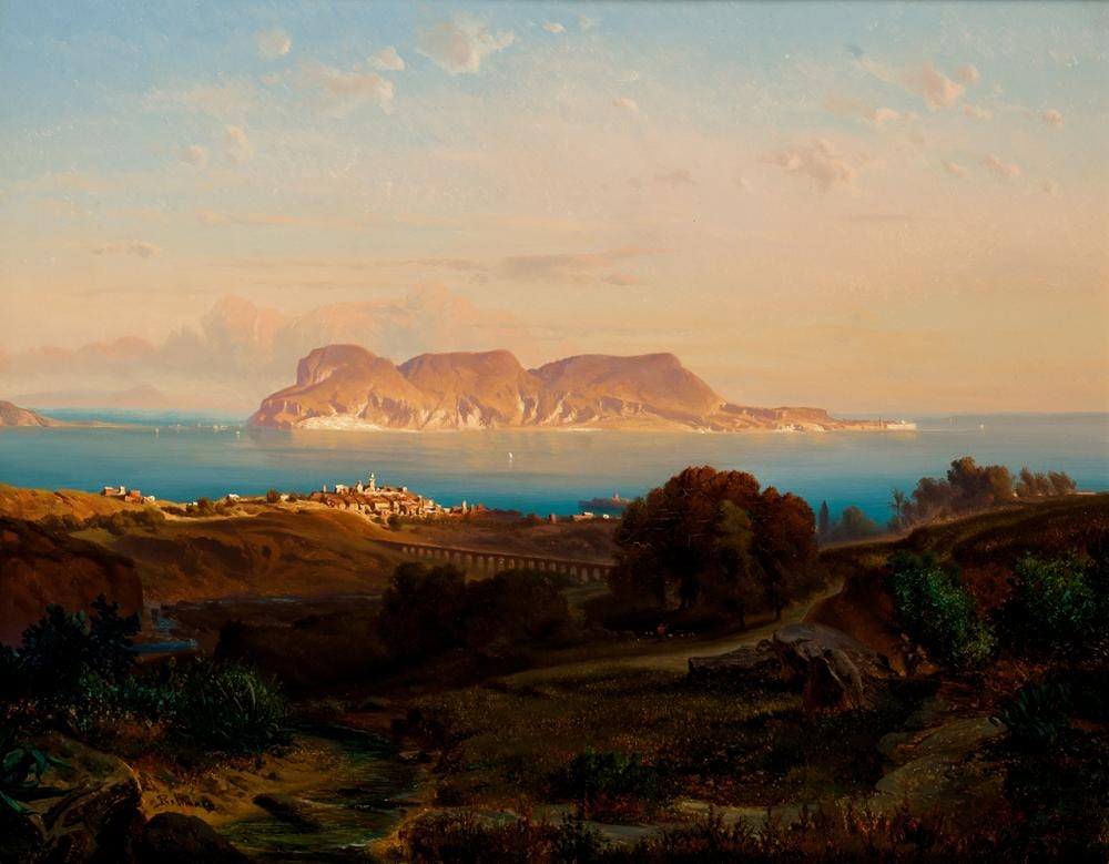leopold rottmann 1812 1881 view of campo de gibraltar with algeciras and pe n in the background · Ansorena · 2020-12-15 Leopold Rottmann comparable auction result: leopold rottmann 1812 1881 view of campo de gibraltar with algeciras and pe n in the background