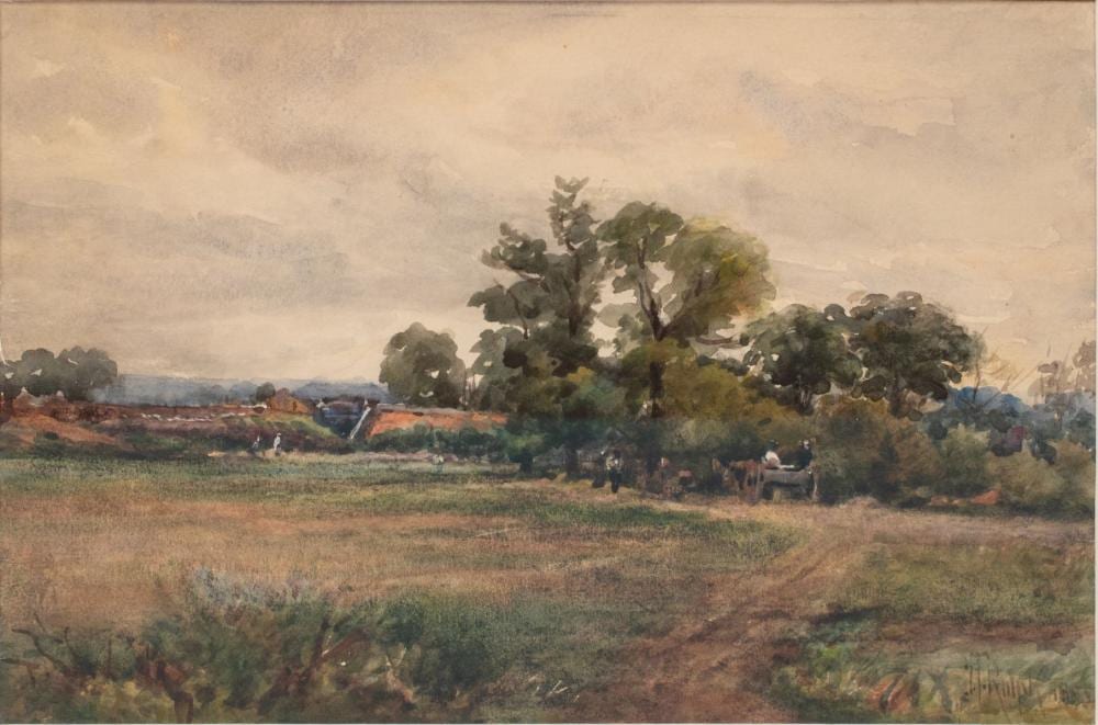 Joseph Thomas Rolph comparable auction result: joseph thomas rolph canadian 1831 1916 watercolor on paper h 7 w 10 country road