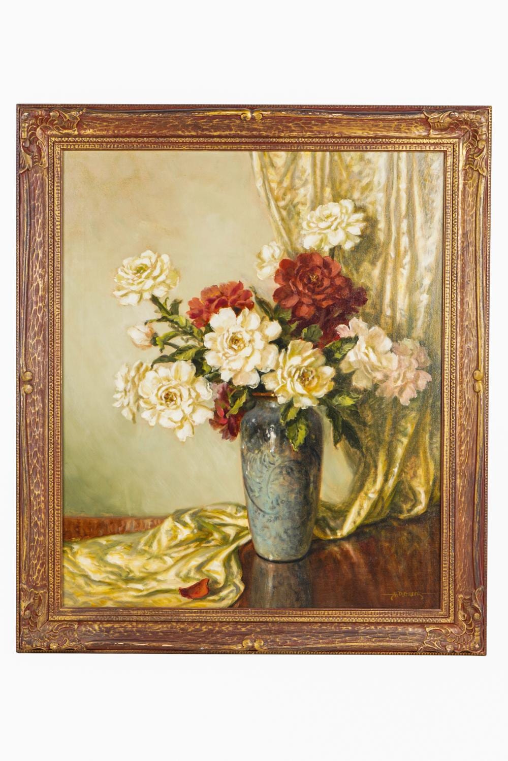 A D Greer comparable auction result: aubrey dale greer 1904 1998 still life with roses