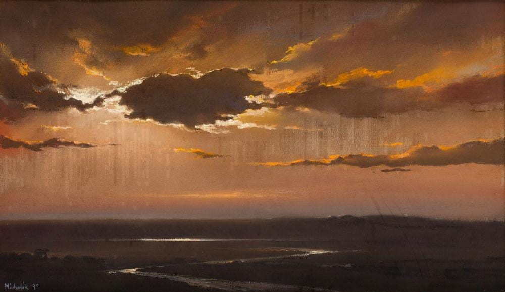 Marian Michalik comparable auction result: marian michalik 1947 1997 landscape 1990