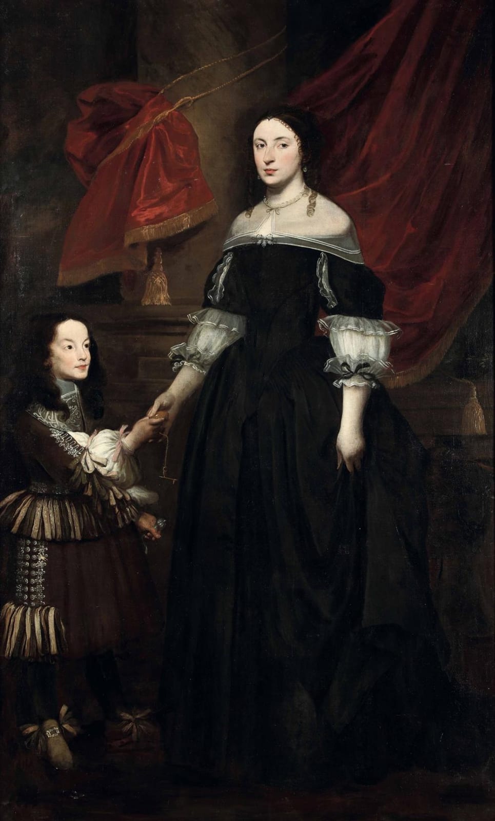Giovanni Bernardo Carbone comparable auction result: giovanni bernardo carbone 1616 1683 ritratto di dama con bambino