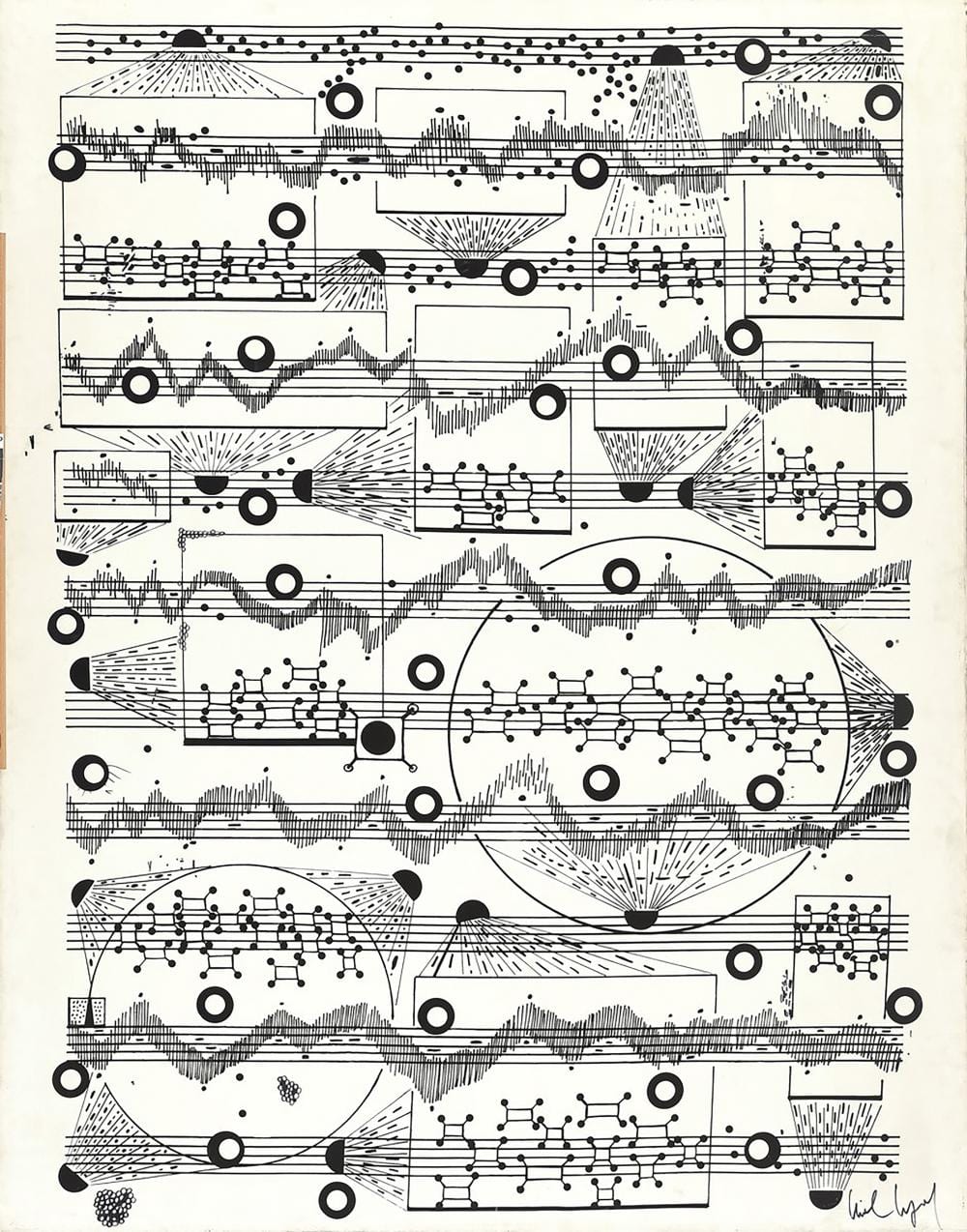 MIchel Magne comparable auction result: michel magne 1930 1984 partition de musique visuelle vers 1977