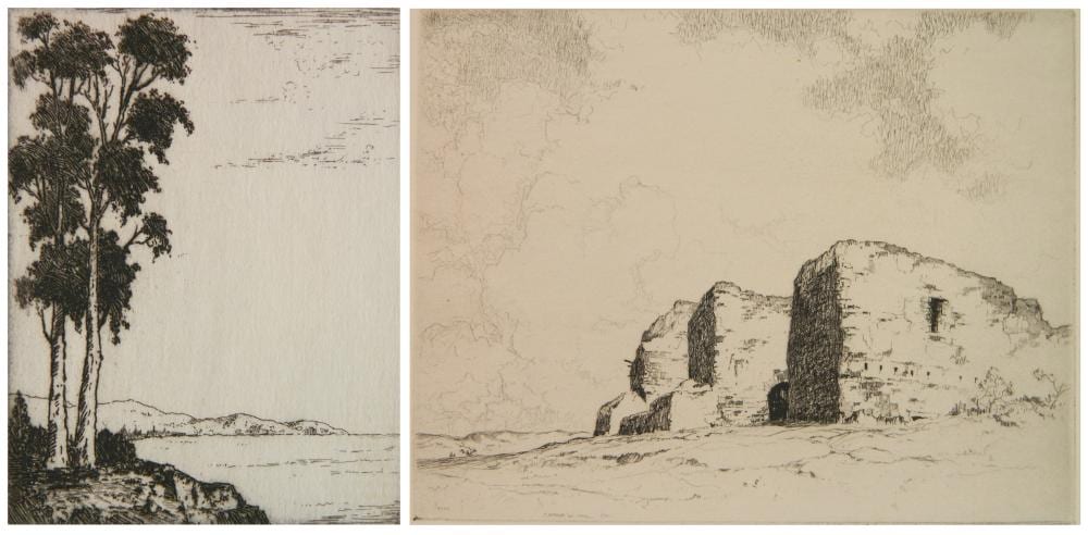Harold Lukens Doolittle comparable auction result: 2 american prints