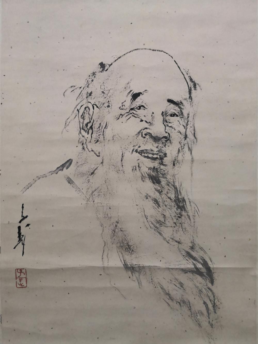 Ziwu Wang comparable auction result: chinese painting scroll signed wang ziwu