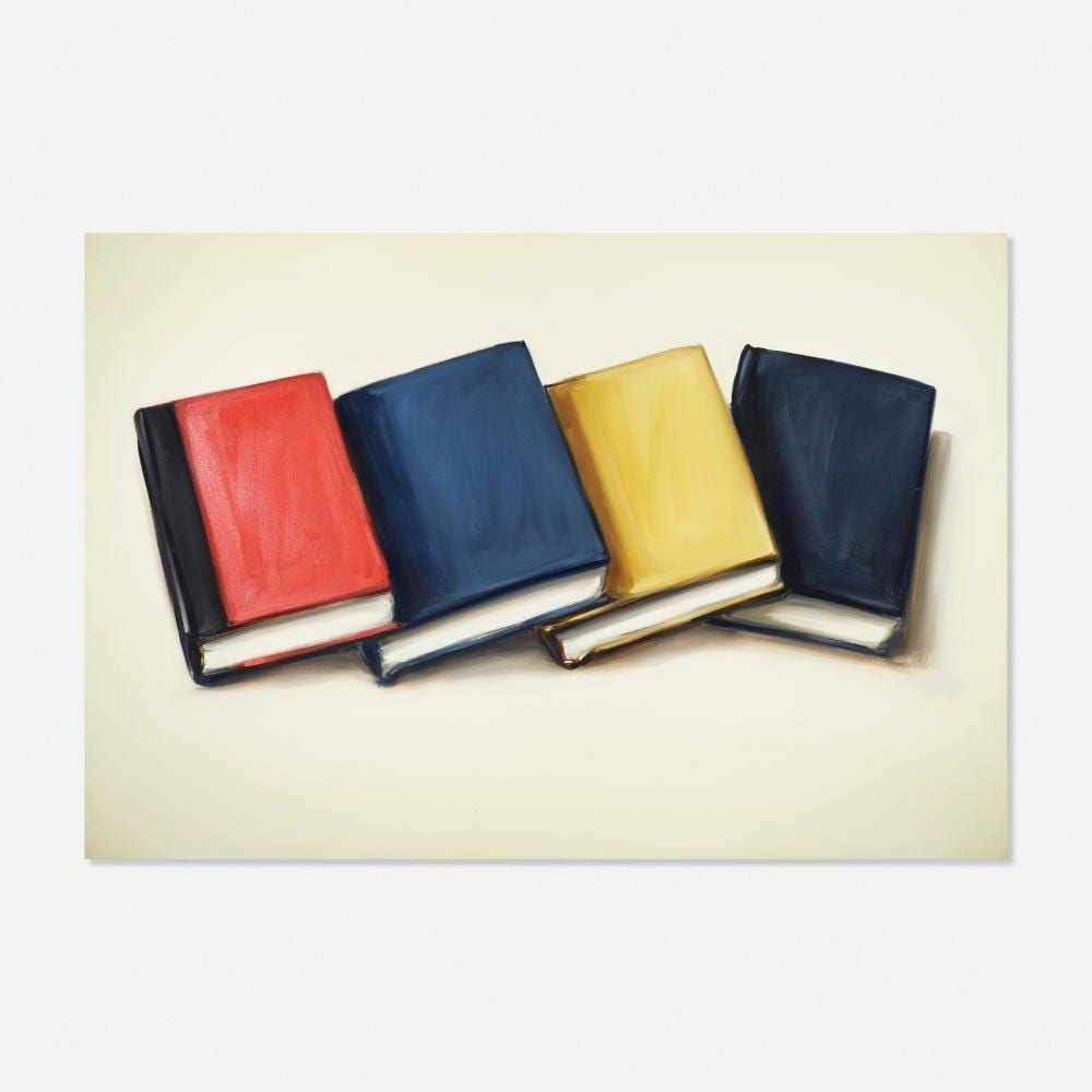 Lisa Milroy comparable auction result: lisa milroy four books