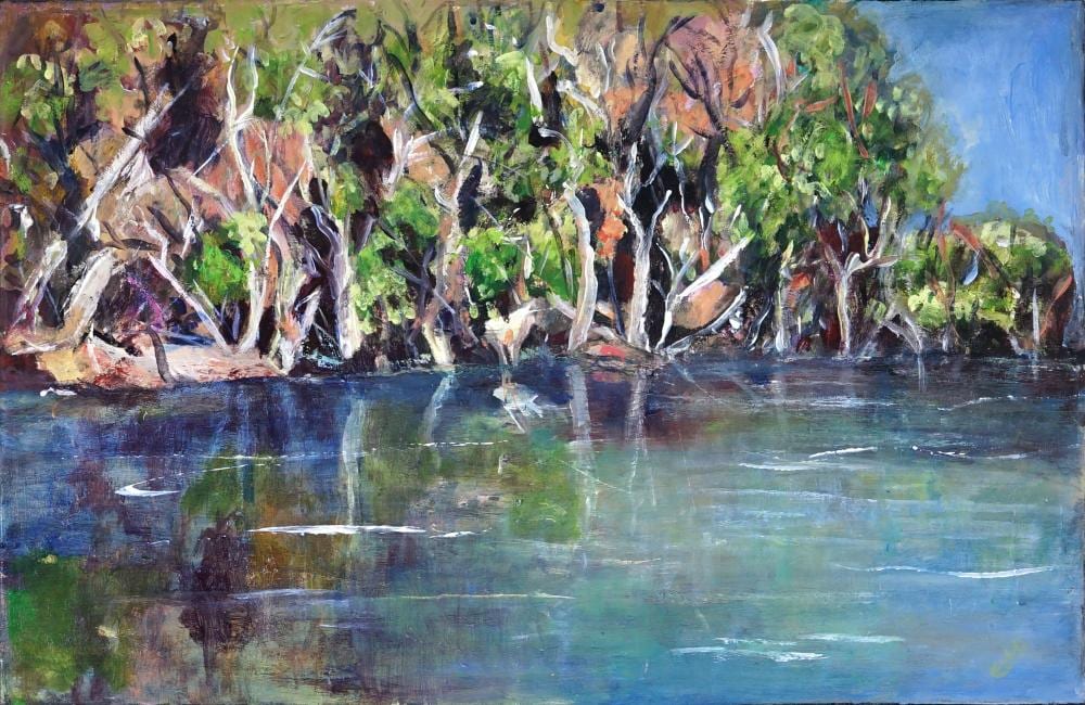 Eddi Kewley comparable auction result: eddi kewley hawkesbury river 48 x 74 cm