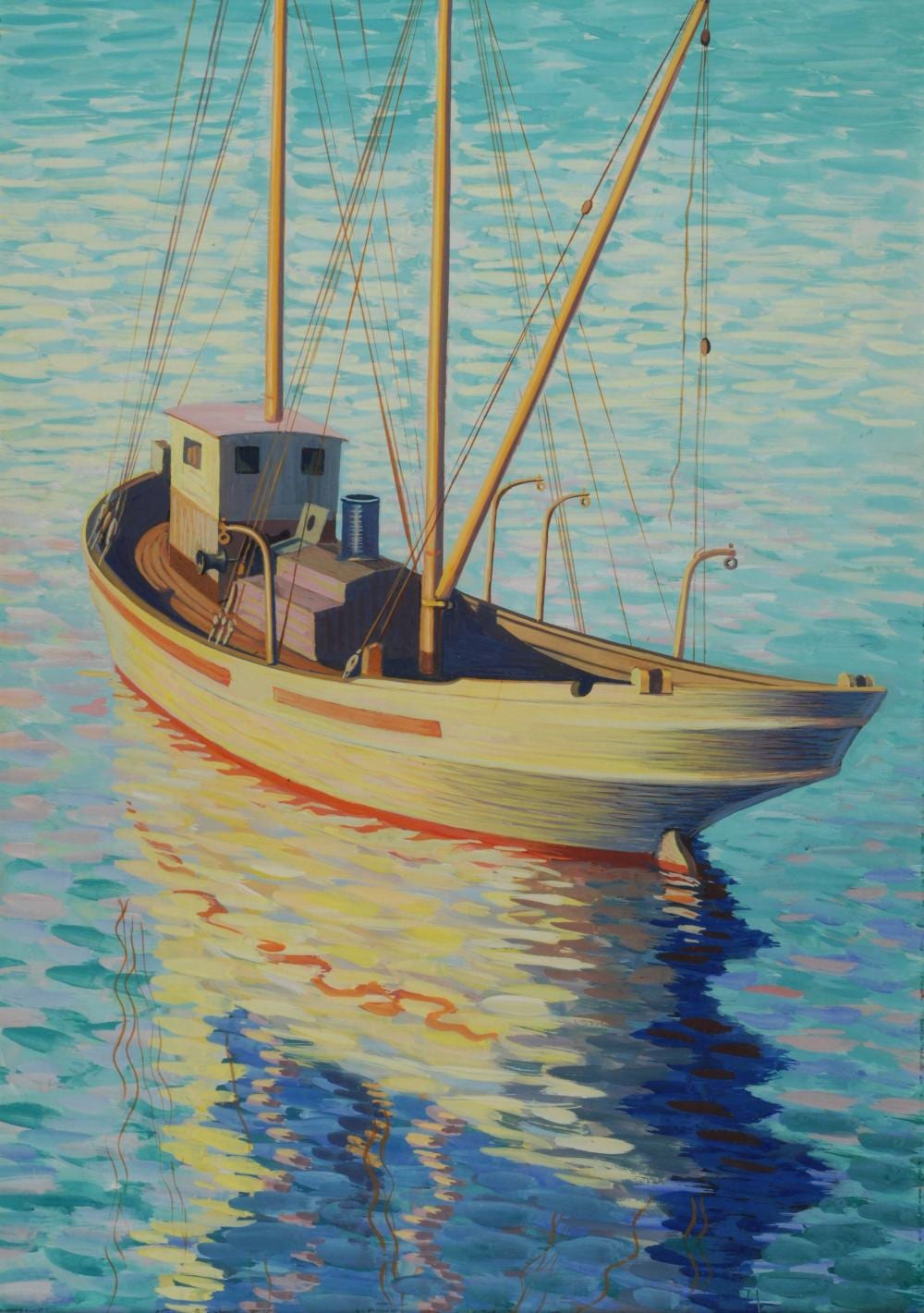 Cornelio Geranzani comparable auction result: cornelio geranzani 1888 1955 il peschereccio ed il suo riflesso