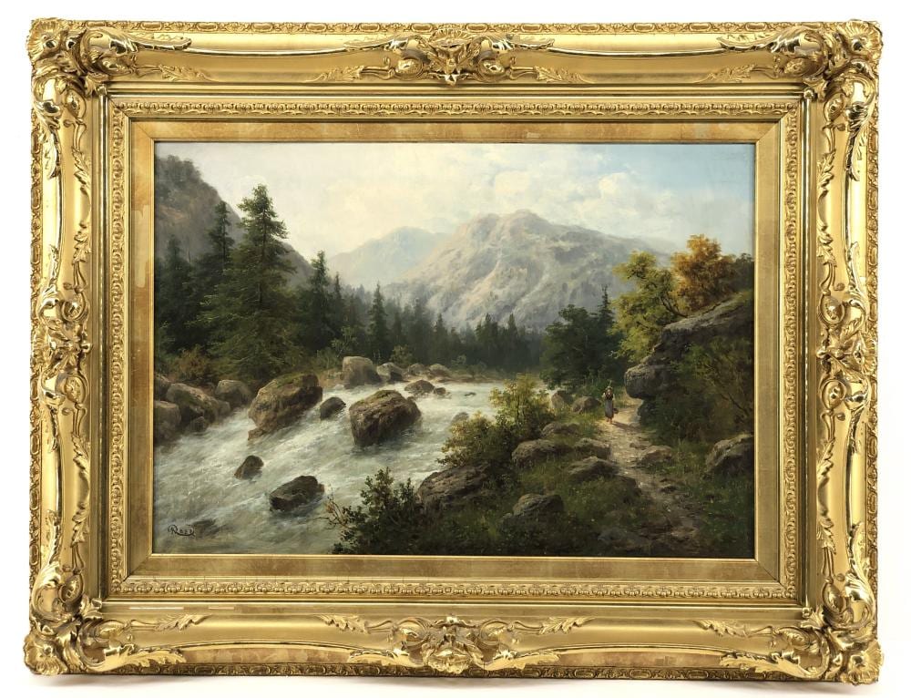 Antonio Rossetti comparable auction result: antonio rose torrent switzerland oil on canvas