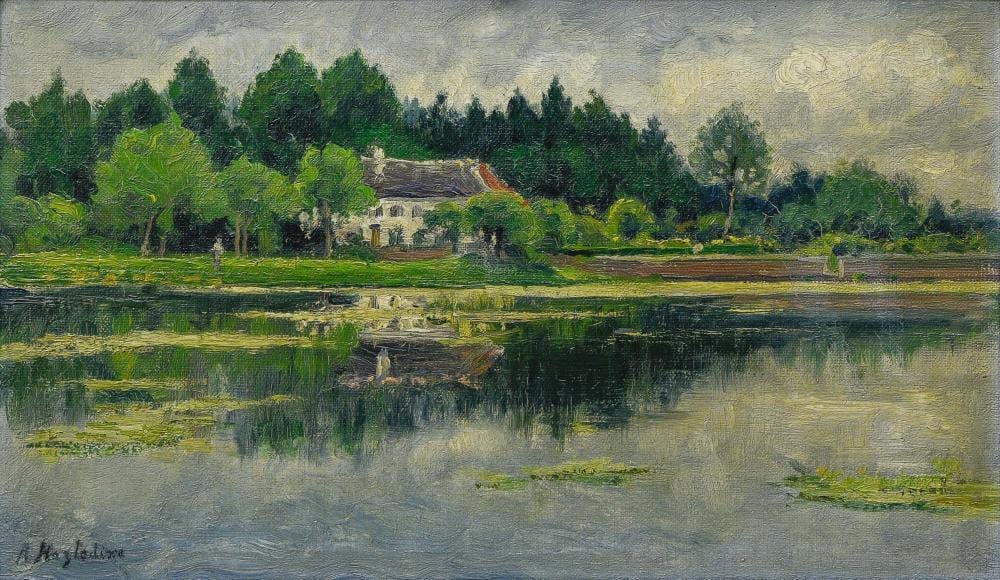 alfred hazledine 1876 1957 house at the water s edge · Haynault · 2020-12-14 Alfred Hazledine comparable auction result: alfred hazledine 1876 1957 house at the water s edge