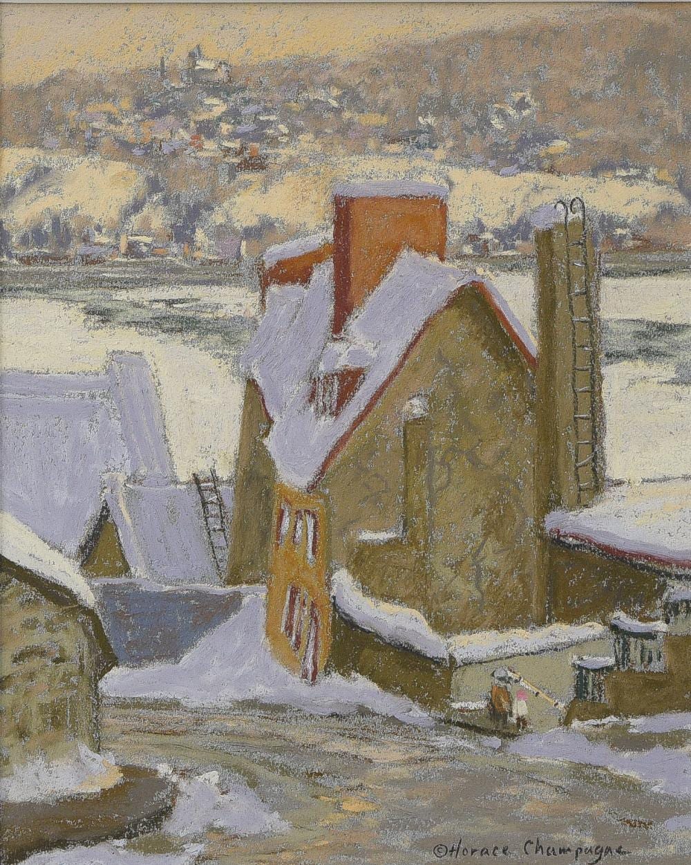 Horace Champagne comparable auction result: horace champagne born in 1937 mountainside quebec city