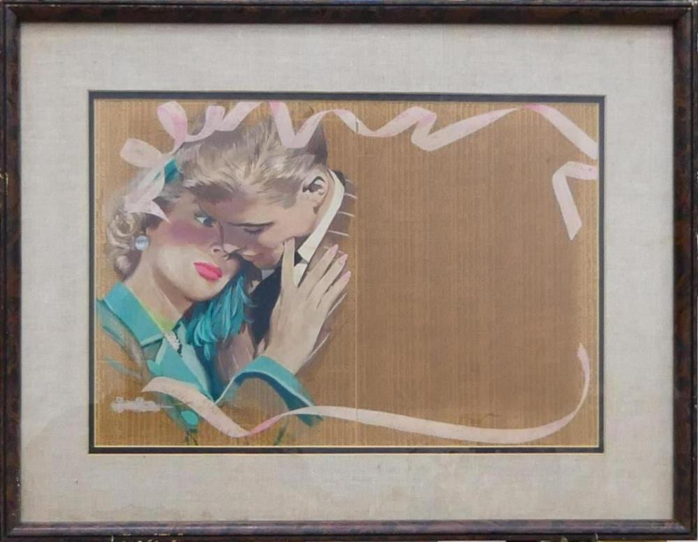 Jon Whitcomb comparable auction result: jon whitcomb usa 190 1988 mixed media work