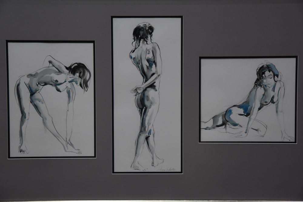 Alan White comparable auction result: alan white b 1935 watercolours