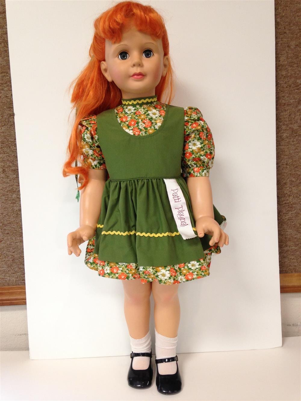 ASHTON DRAKE PATTI PLAYPAL WITH RED HAIR. ALL ITEMS ARE SOLD AS IS. CONDITION REPORTS ARE NOT AVAILABLE. sold by Apple Tree Auction Center, lot 1498 — auction record photograph