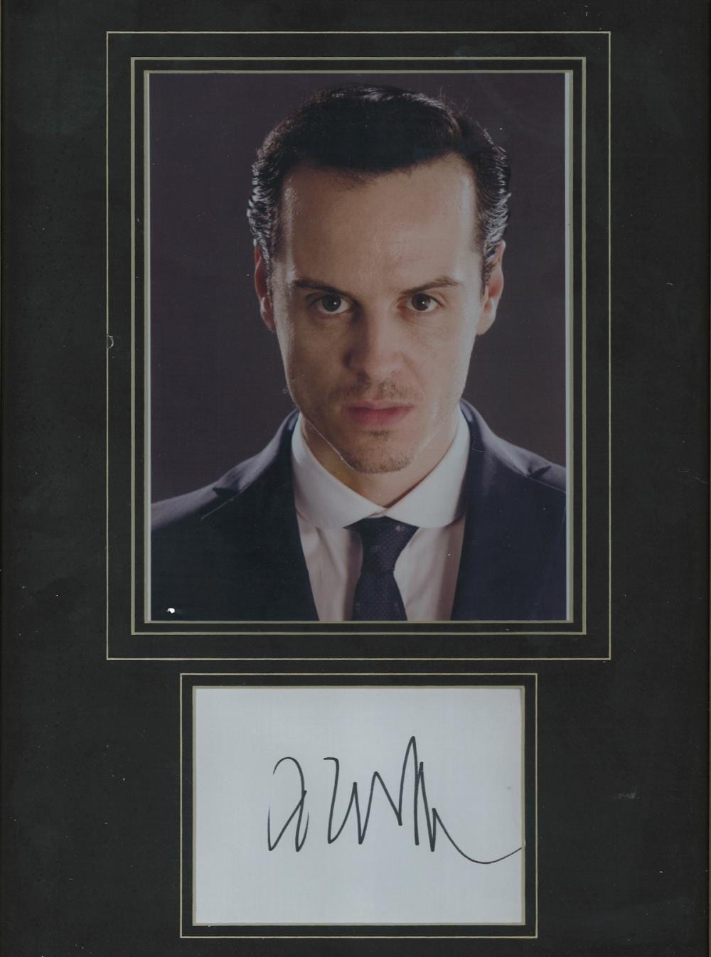 Alexander Scott Rankin comparable auction result: andrew scott 16x12 professionally mounted framed signature piece c w colour photo and signed album