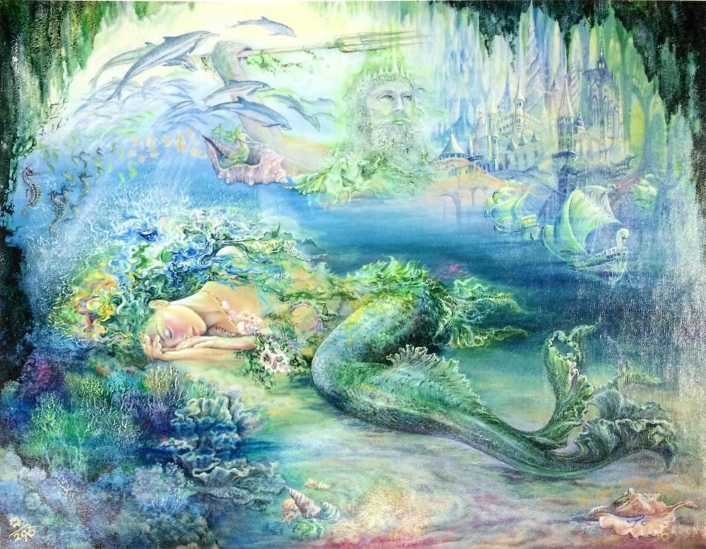 Josephine Wall comparable auction result: josephine wall dream of atlantis giclee on canva