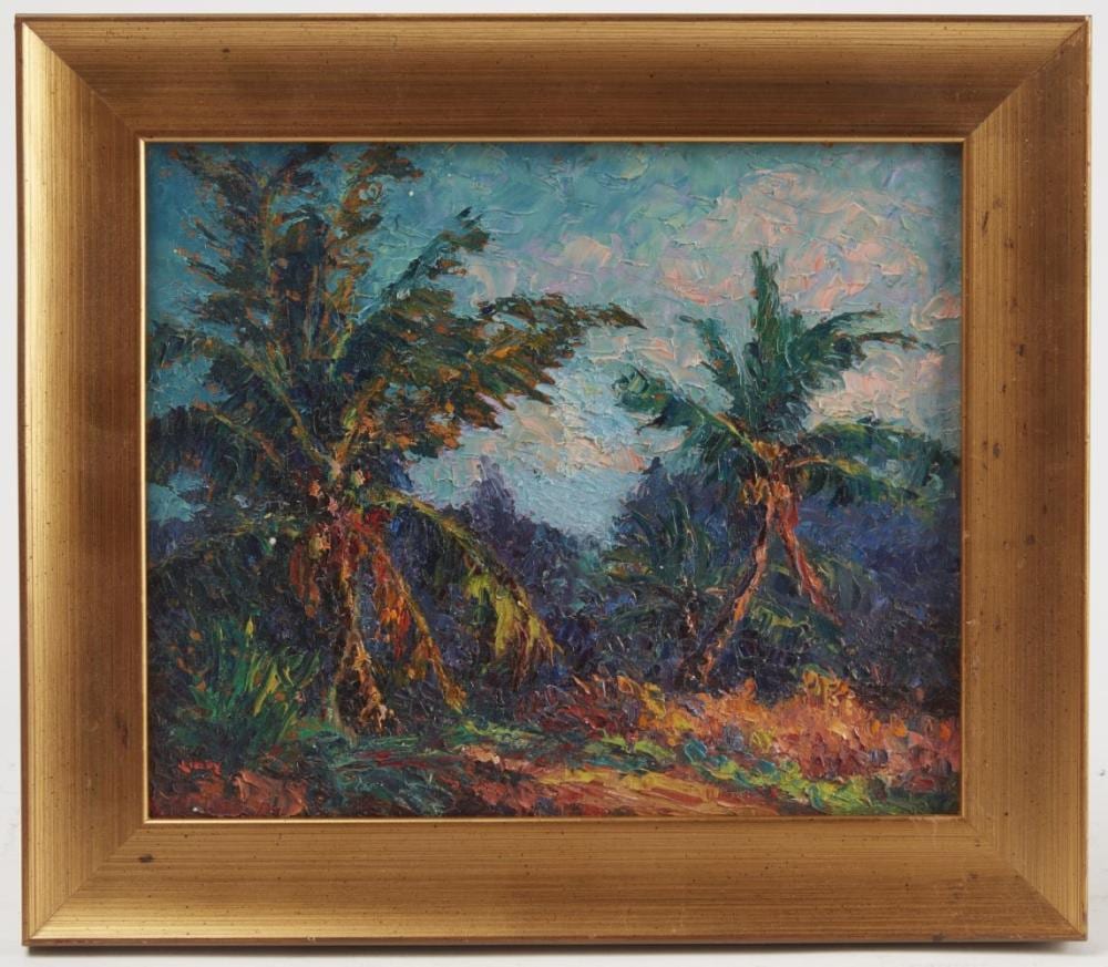 Francis Orville Libby comparable auction result: francis orville libby 2 florida scene paintings