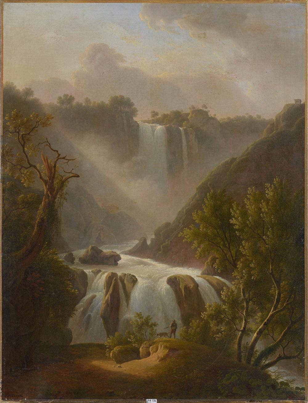 Martin Verstappen comparable auction result: huile sur toile maroufl e sur toile cascade de terni sign en bas gauc