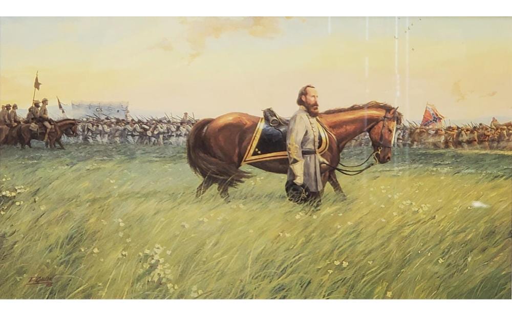 Dale Gallon comparable auction result: dale gallon signed road to gettysburg print