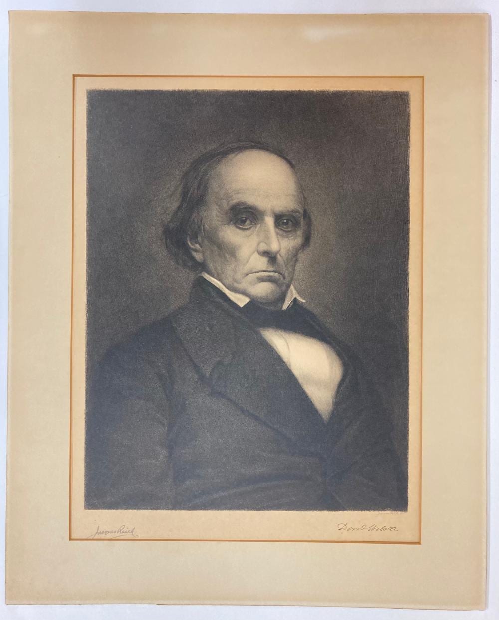 Jacques Reich comparable auction result: jacques reich portrait of daniel webster