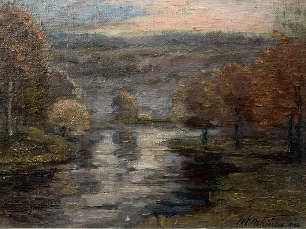 William Edwin Atkinson comparable auction result: william edwin atkinson oil on canvas landscape