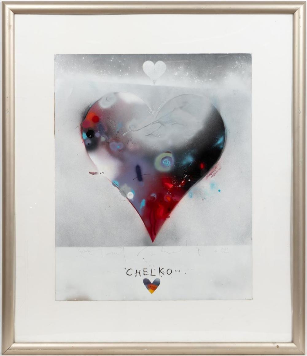 Paul Chelko comparable auction result: paul chelko amour secret mixed media