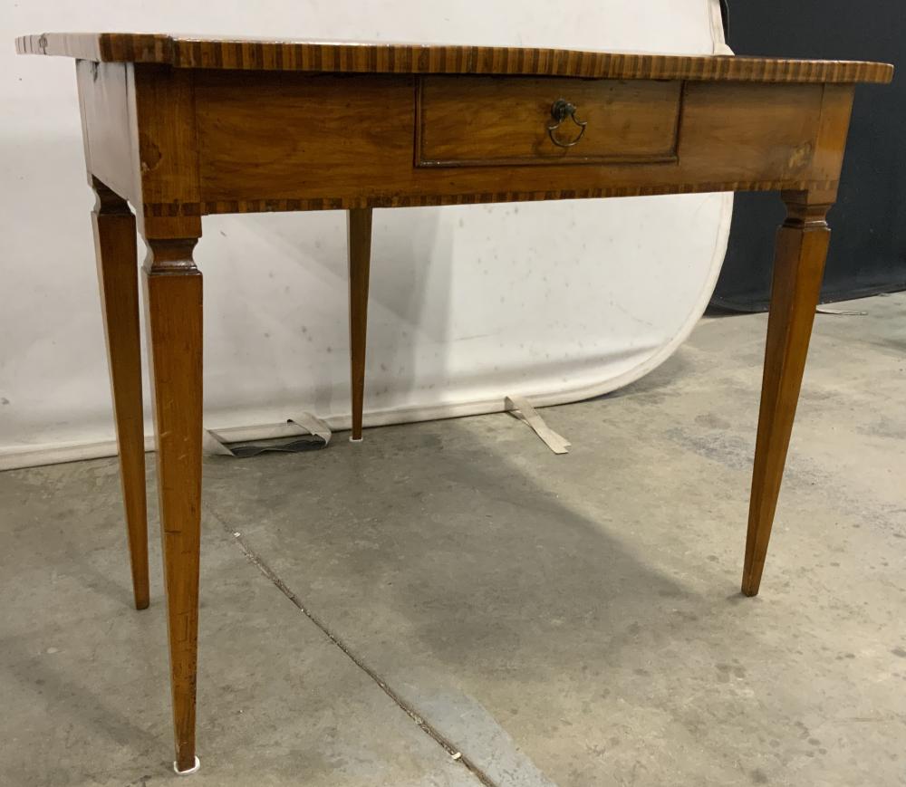 Antique Inlaid Wooden Tilt Top Game Table sold by The Benefit Shop Foundation Inc., lot 478 — auction record photograph