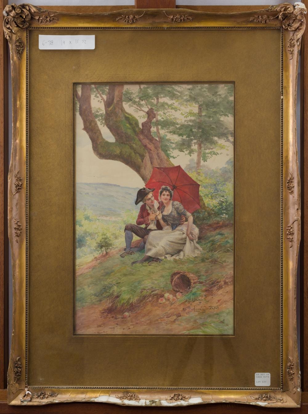 l on girardet french 1857 1895 flirtation · Hidden Treasures Antiques & Fine Arts · 2021-01-26 Léon Girardet comparable auction result: l on girardet french 1857 1895 flirtation