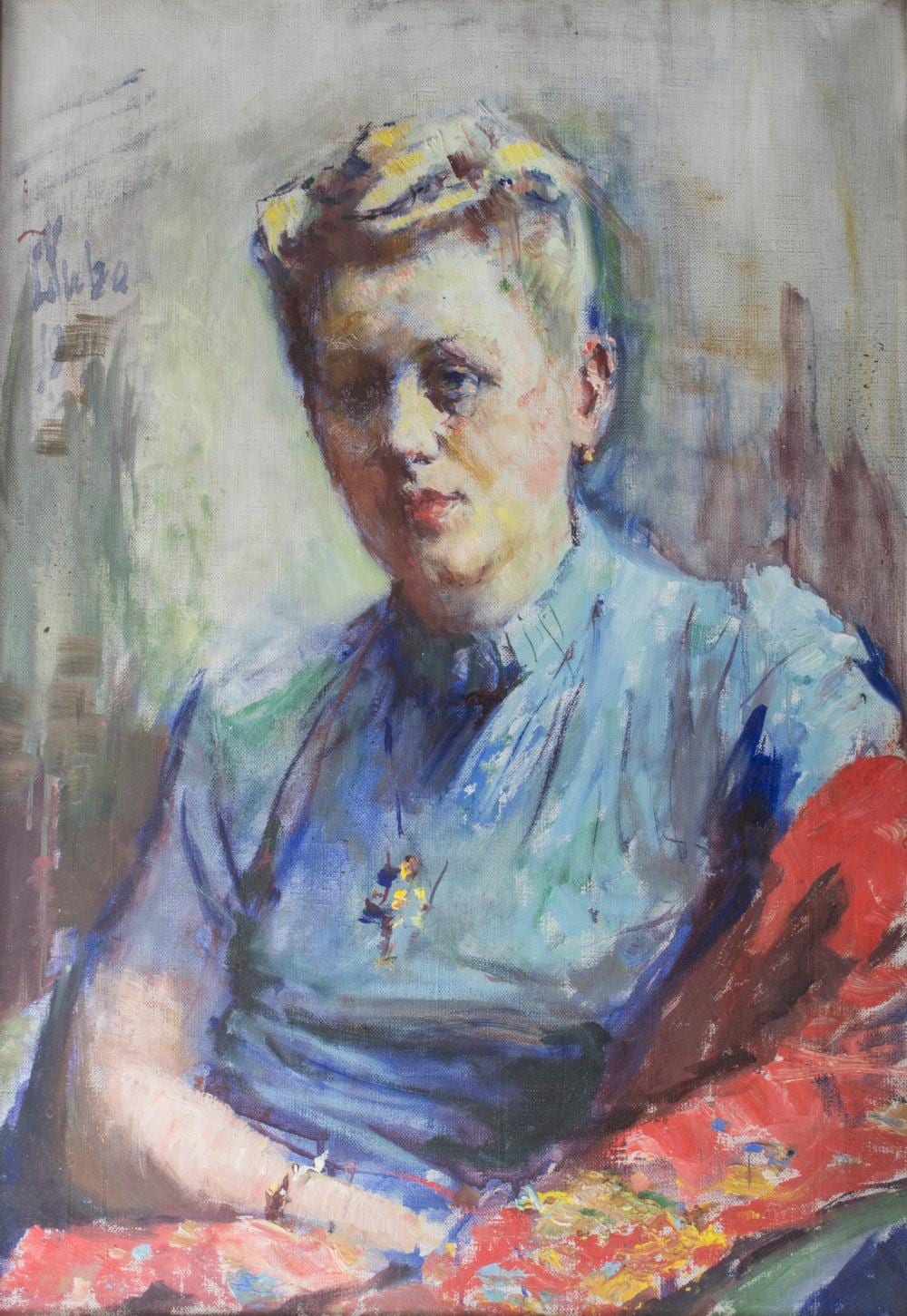 Ludvík Kuba comparable auction result: ludv k kuba 1863 1956 prag damenportrait a portrait of a lady